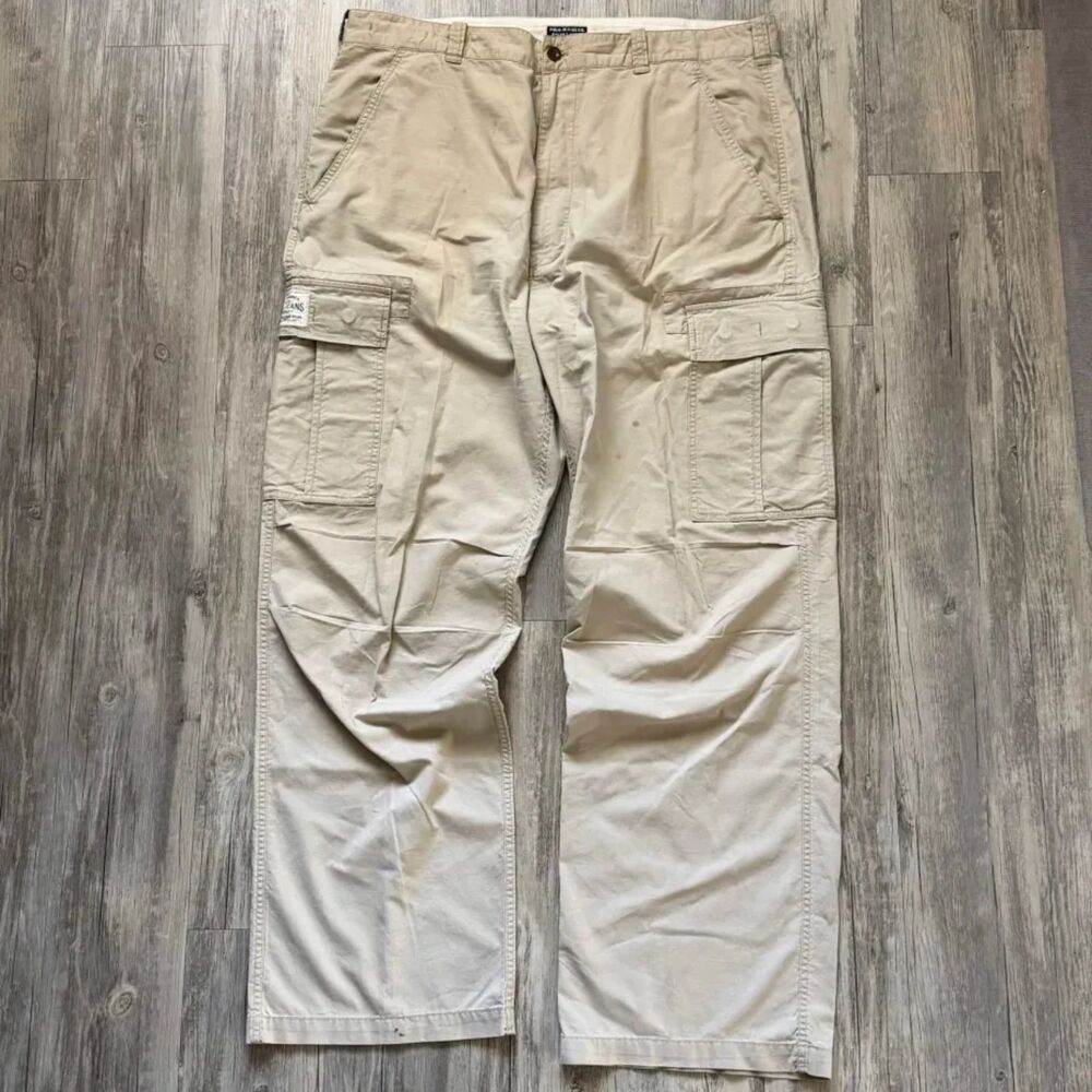Vintage Polo Jeans Co. Ralph Lauren Wide Leg Baggy Cotton Cargo Pants Size 40X34